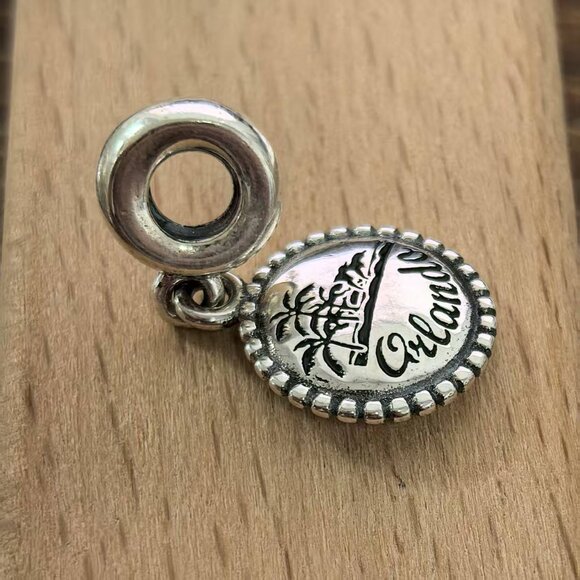 Pandora Orlando FL Exclusive Dangle Charm Pendant, S925 Silver Bracelets - Picture 3 of 4